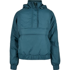 Urban Classics Ladies Panel Padded Pull Over Jacket Sportin Jade `size 4xl