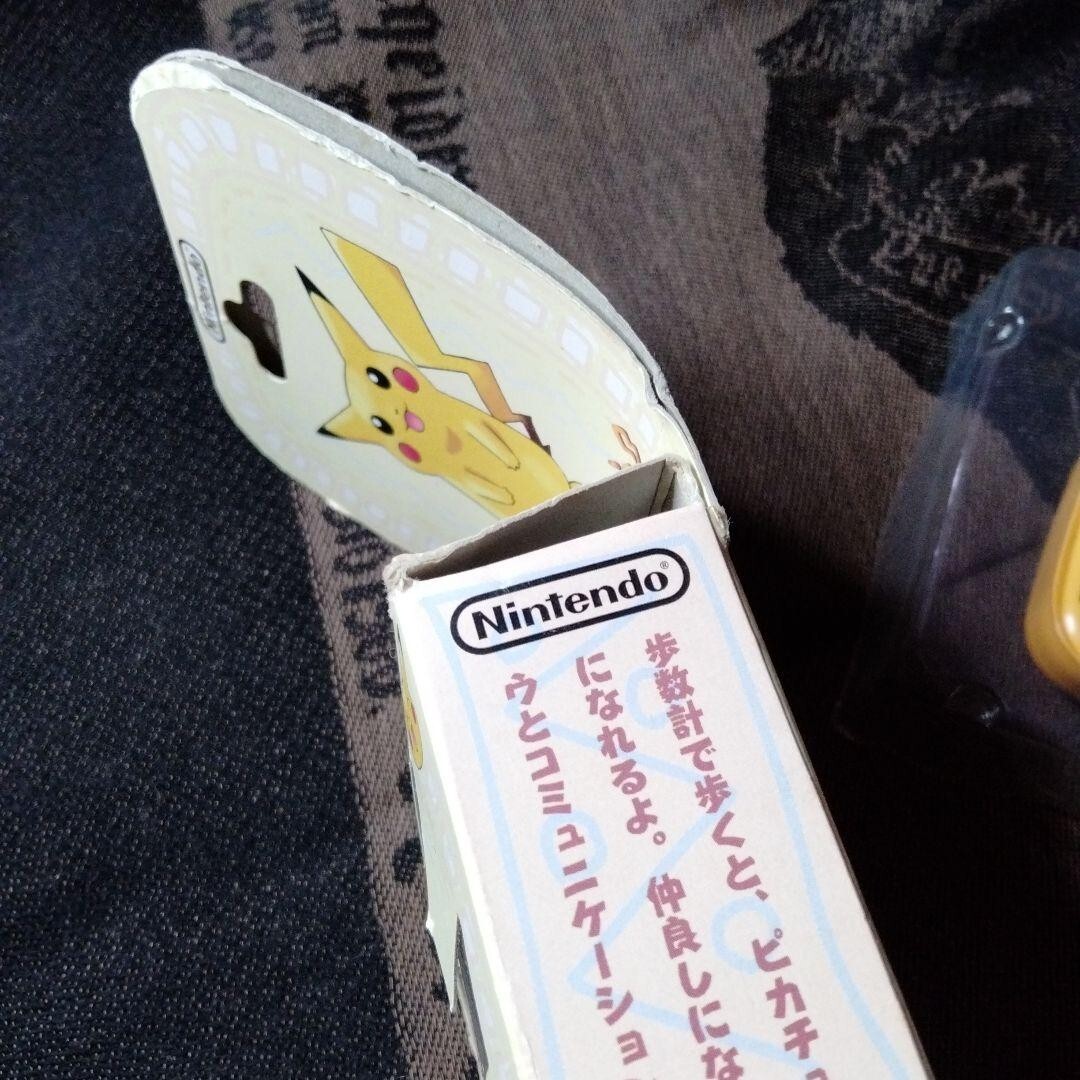 Nintendo Pocket Monster Pikachu Pedometer Mini Game Yellow Vintage