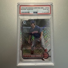 2022 Bowman Chrome Blaze Jordan Mega Box #BCP243 PSA 10 GEM MINT Boston Red Sox