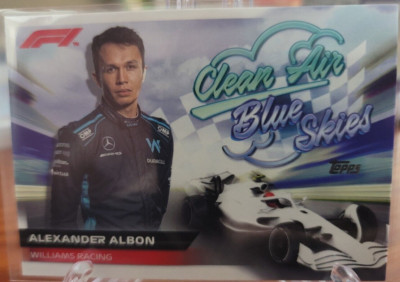 2022 Topps Formula 1 Clean Air, Blue Skies Insert #CABS-AA Alexander Albon