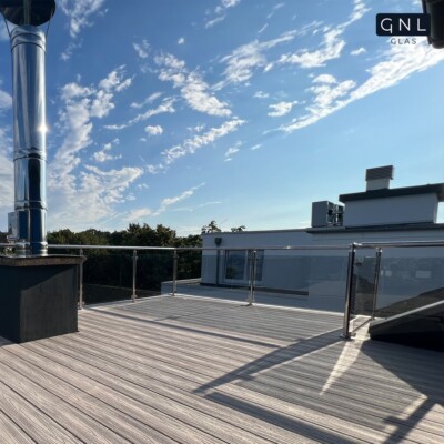 Edelstahl VSG Glas Balkon Geländer      Top Produkt mit Glas