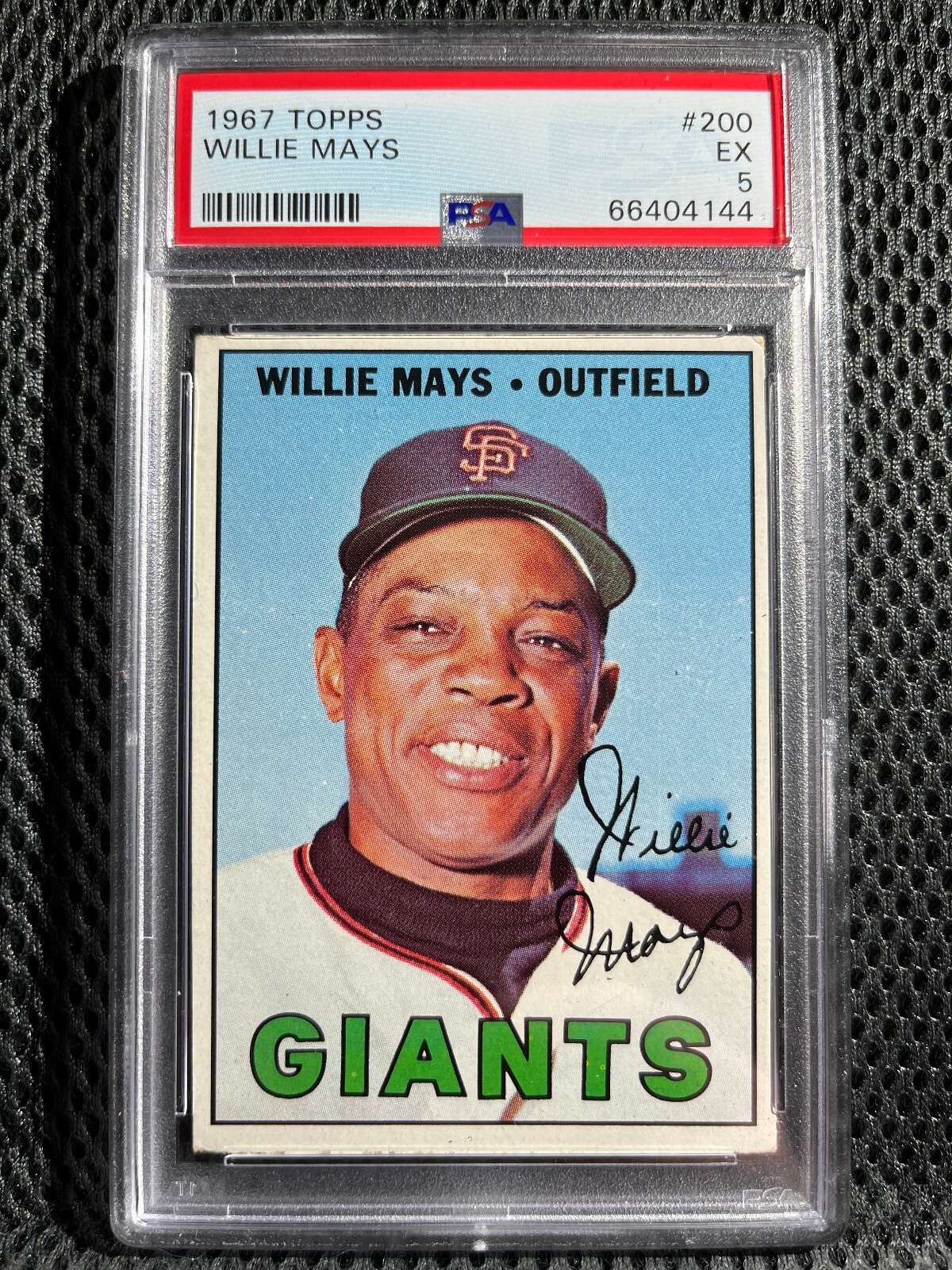 1967 TOPPS #200 WILLIE MAYS HOF PSA 5 EX GIANTS