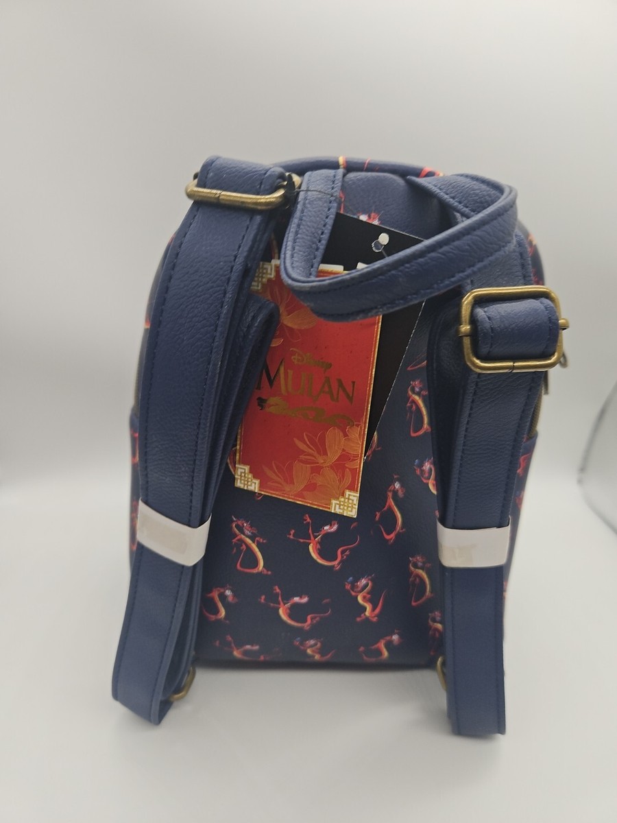 Loungefly Mini Backpack Disney Mulan Mushu Navy Blue | eBay display picture 1