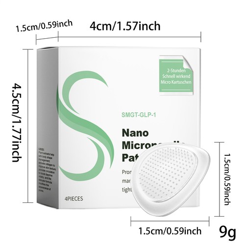 Nano Microneedle Body Care Patch 4pcs For Weight Loss & Young Skin Texture - Foto 2 di 12