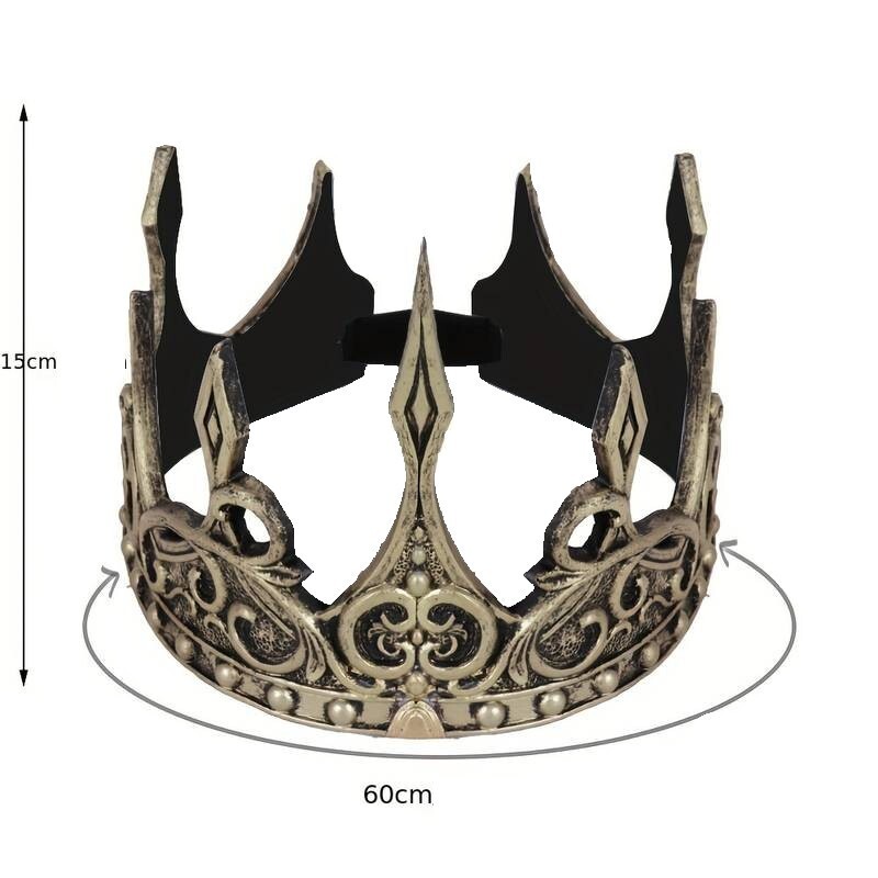 Katara Prinzessin Diadem Krone - Gold/Dunkelgrün Für Karneval & Verkleidung
