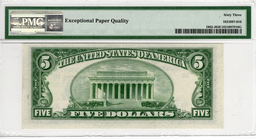 $5 1950A Federal Reserve Note Kansas City Fr#1962-J (JA Block) CU63 EPQ PMG - Picture 2 of 4