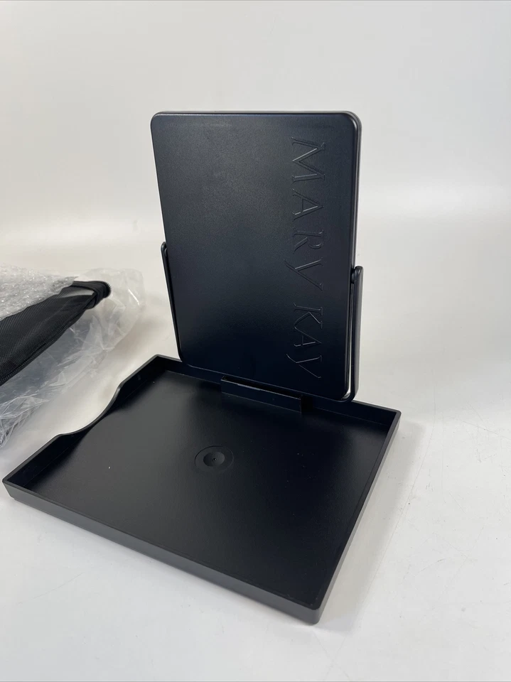 NIP 💖 MARY KAY Travel Mirror Compact Case w/ Stand & Zipper Pouch Black *Lot: 2 - Image 3 of 4