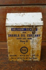 RARE Vintage 1940s Pure Oil Co Shamla Oil Co Minnesota Delivery Tickets Mailbox