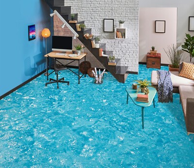 3D Blue Water O1579 Floor WallPaper Murals Wall Print Decal 5D Eve 2023