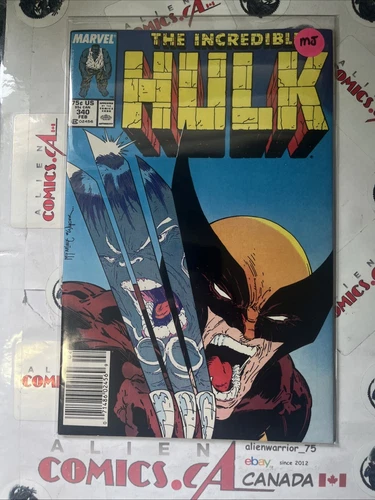 INCREDIBLE HULK 340 Marvel Comics 1988 Mark Jewelers Insert SCARCE HIGH GRADE 🔑