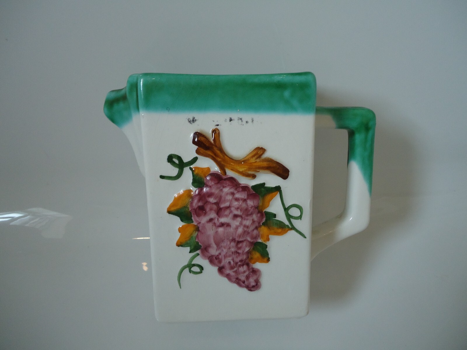 Jarra de vino de vino 1,5 L con uvas cerámica española - bar coleccionable pub vaso agua