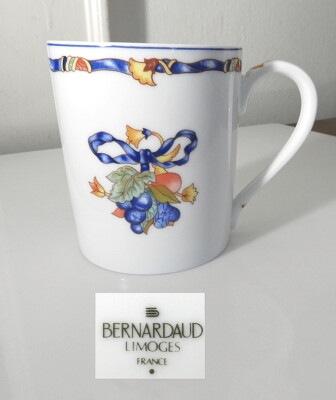 Bernardaud BORGHESE Large Size 4'' Mug(s), Unused, Mint!