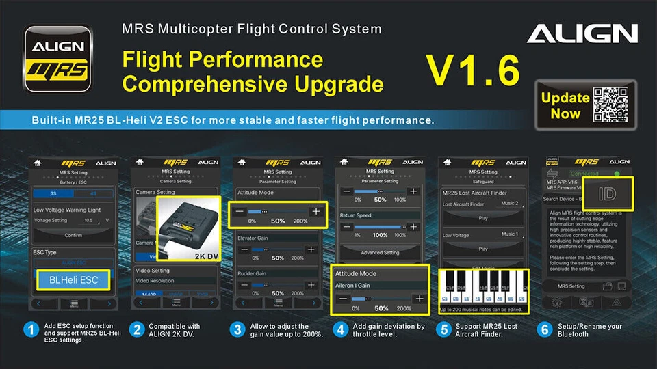 Brand NEW Align MR25P Racing Quad Combo - Green (RM42508XSW) - Image 3 of 4