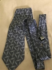 New Alfani Abstract Geometric Pattern 100 Silk Neck Tie Free Ship Nice Colors