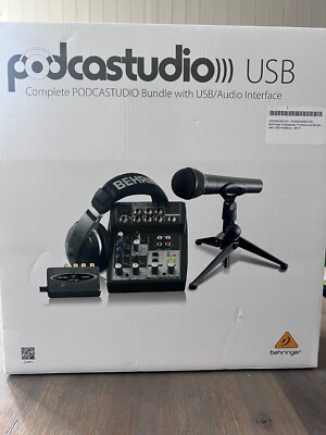 Podcastudio USB Komplettpaket mit USB/Audio Interface