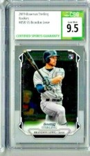 2019 Bowman Sterling Brandon Lowe CSG 9.5 RC