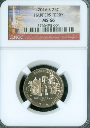 2016 S HARPERS FERRY QUARTER NGC MS66 PQ  *