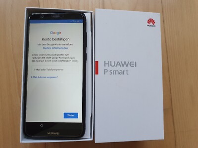Huawei P Smart 32GB 3GB RAM 5,65'' FIG-LX1 schwarz DEFEKT GESPERRT BASTLER 