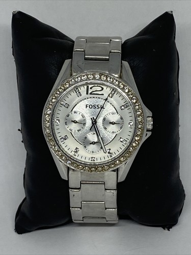 Fossil Riley ES3202 Womens Silver 