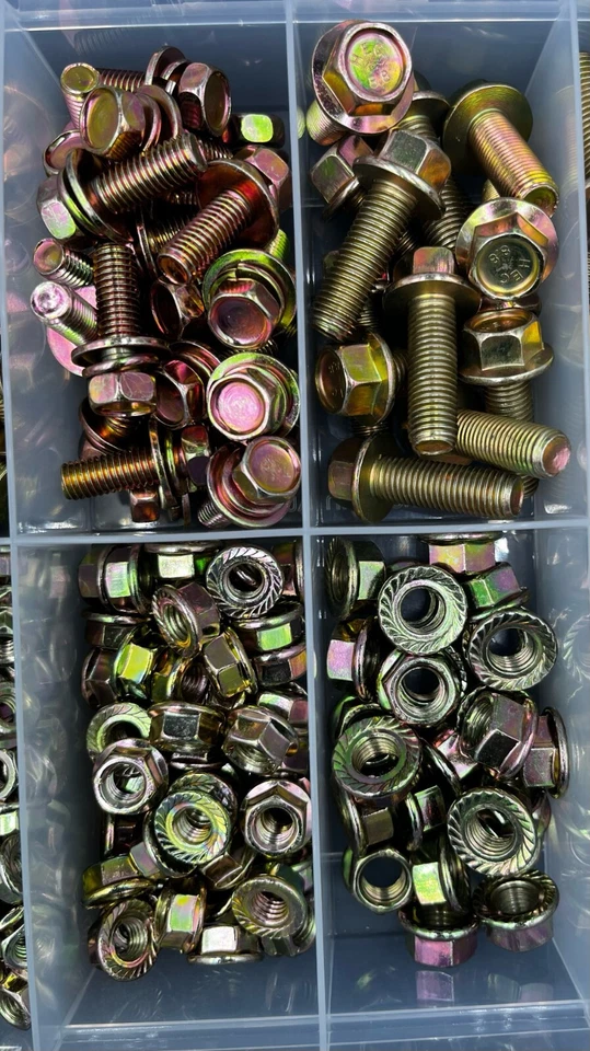 NUT & BOLT KIT 500pc SUIT HONDA,CIVIC,INTEGRA,ACCORD,PRELUDE,S2000,JAZZ,CRV,RACE - image 3 of 4