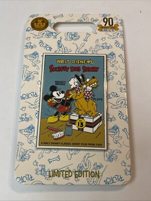 Society Dog Show 2020 Mickey Mouse Disney Pluto 90th Anniversary Jumbo Pin LE