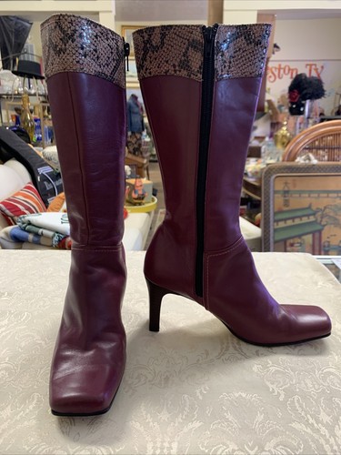 MID CALF HEEL BOOTS 36 Pre-owned 
