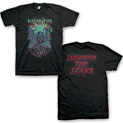 KATAKLYSM cd lgo Reaper UNDERNEATH THE SCARS Official SHIRT LRG New unconquered 