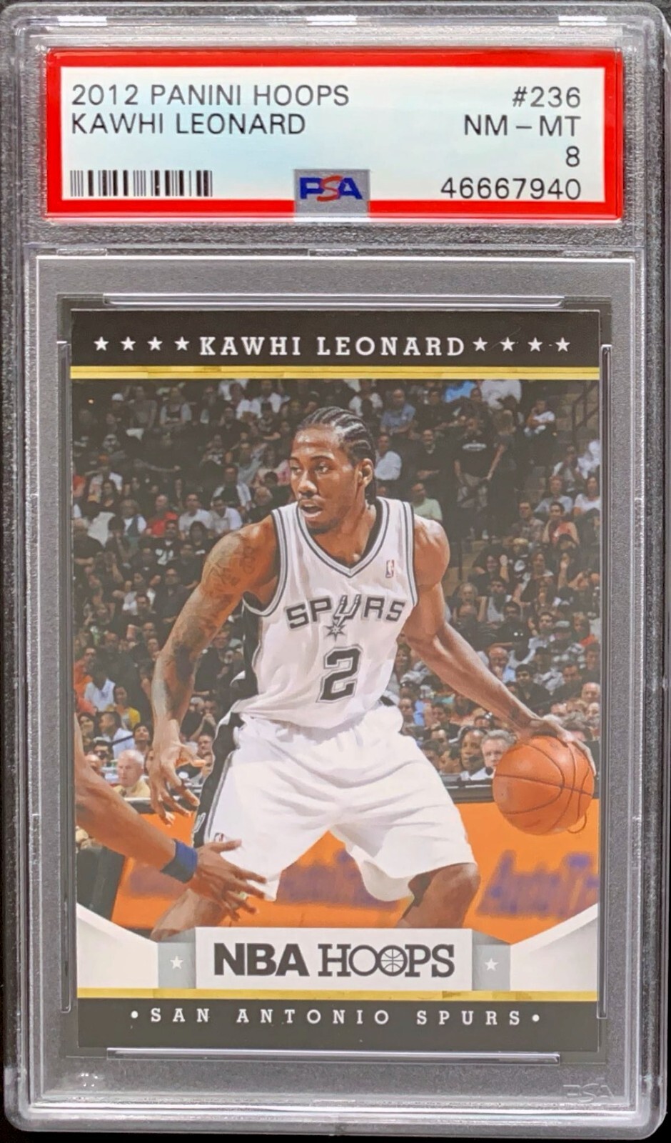Kawhi Leonard 2012 Panini Hoops #236 PSA 8 RC