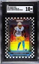 2022 Panini Prizm Black & White Checker Parallel Derwin James Jr #156 SGC 10 Gem