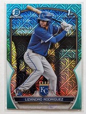 2023 Bowman Chrome Mega Box Lizandro Rodriguez Aqua Mojo Refractor /225 #BCP-47