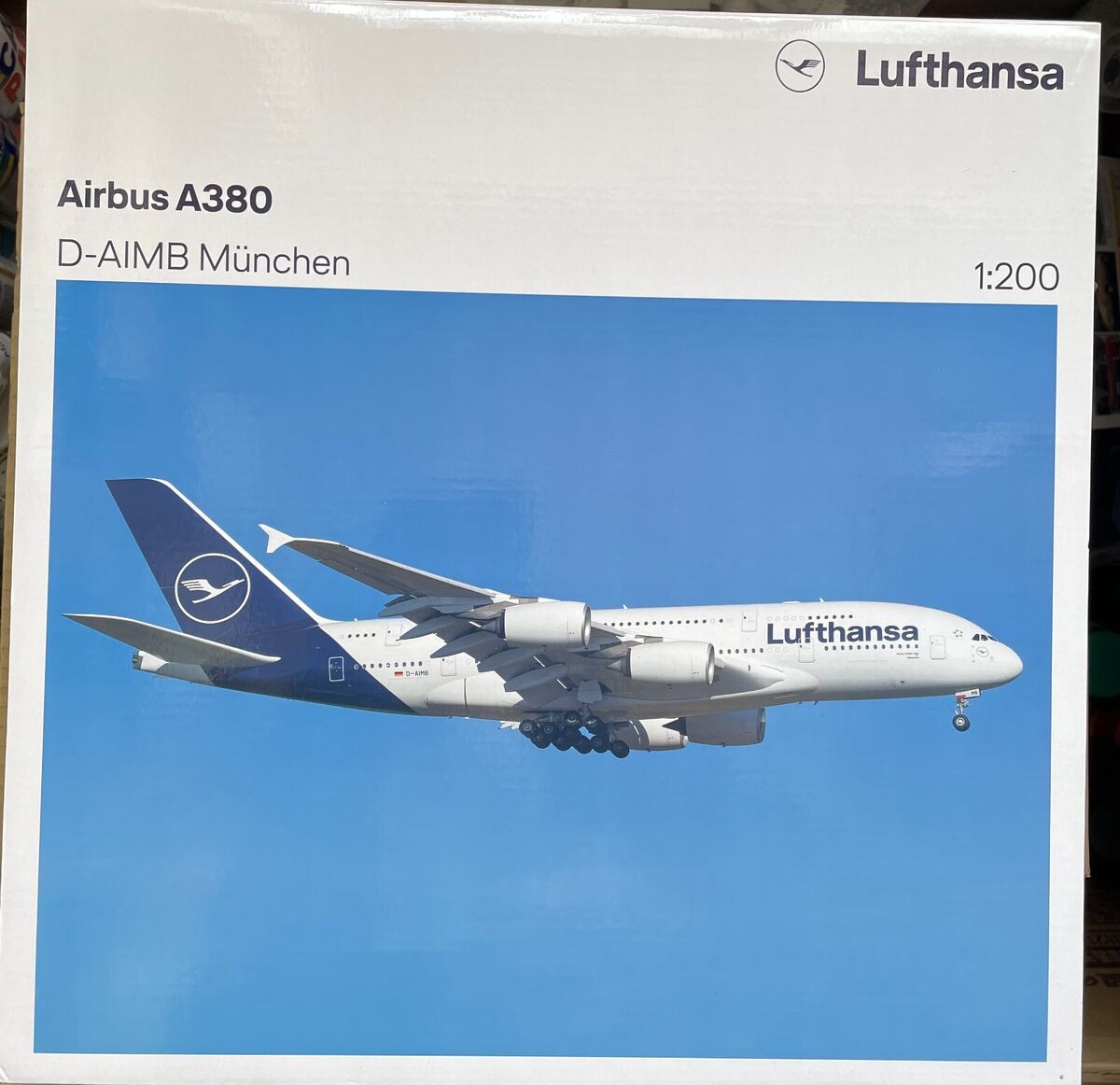 Time Sale 1/200 HERPA Lufthansa Airbus A380 D-AIMB Munchen Time Sale 1/200 HERPA Lufthansa Airbus A380 D-AIMB Munchen