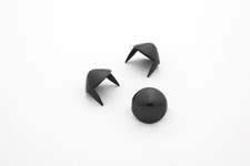 Medium 7/16" 11mm Black Cone Studs - Bag of 100 - Studs And Spikes
