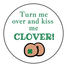 St Patrick's day stickers, labels, tags, envelope seals, green, irish