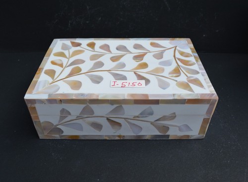 Perlmutt Schmuckkasten Handwerk Perlmutt Inlay Verpackung Indien ~ I-5150