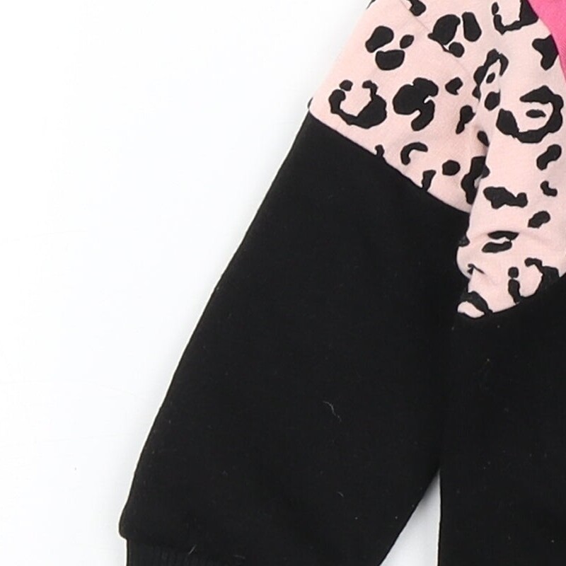 Matalan Girls Black Colourblock Polyester Blend T-Shirt Size 9-12 Months image 9