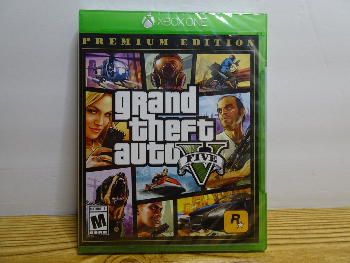 Grand Theft Auto V 5 FIVE XBOX 360 FIRST PRINT US EDITION NEW FACTORY SEALED