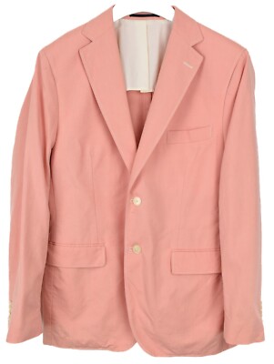 GANT Blazer Mens (EU) 48 Single Breasted Notch Lapel Half Lined Pink