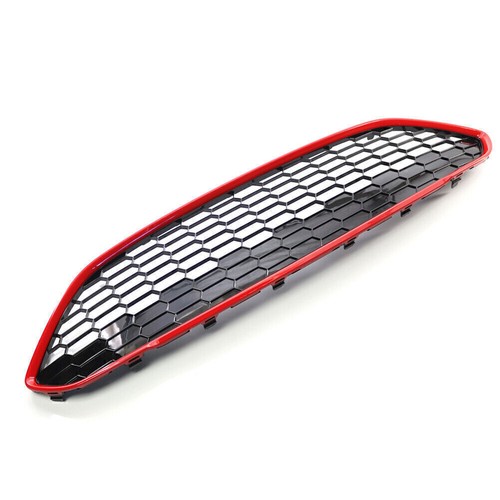 Car Front Bumper Honeycomb Grille Grill Fit For Ford Fiesta MK7.5 2013-2017 2014 - Picture 3 of 8