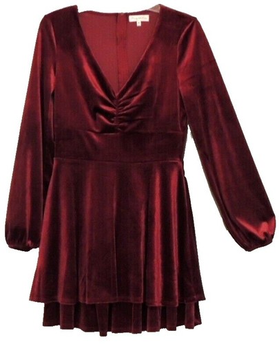 Wednesday Black Velvet Collared Twofer Long-Sleeve Dress juniors MEDIUM  costume | eBay