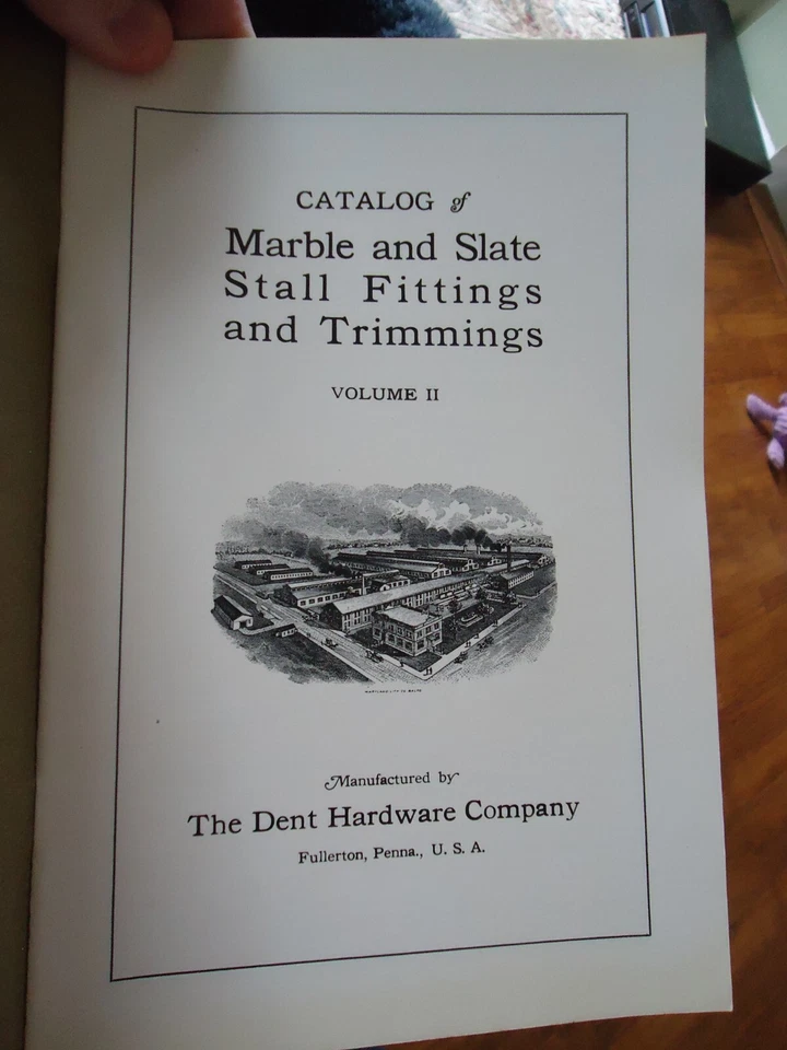 Antiguo catálogo comercial accesorios y adornos para puestos de mármol y pizarra, plomería Foto 2 de 4
