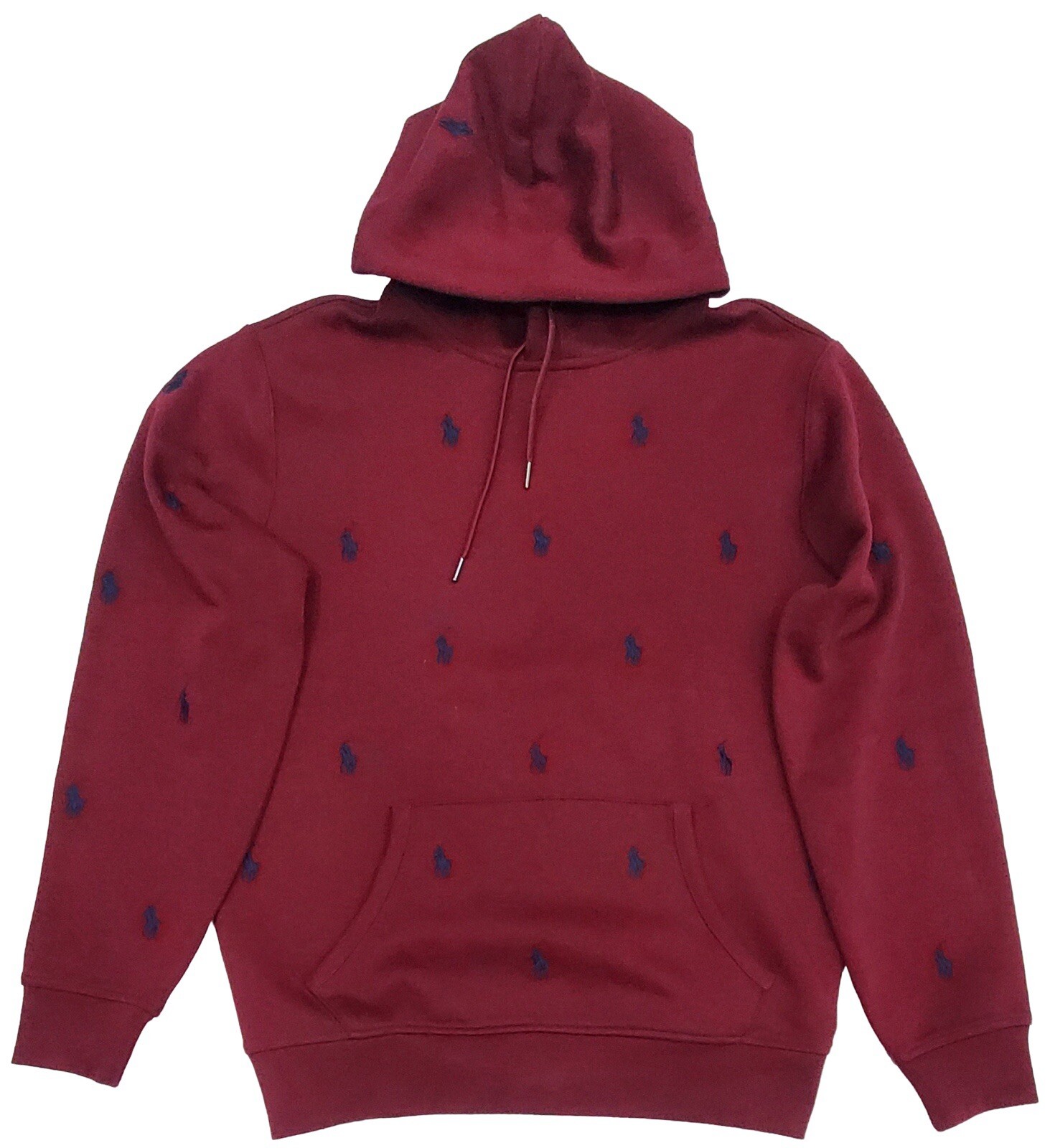 Felpa con cappuccio Polo Ralph Lauren Pony Allover nuova con etichetta TAGLIA SMALL