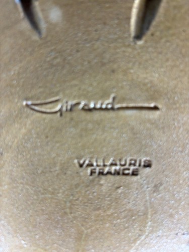 Plat vallauris Louis Giraud vintage 1930 XXL Art Déco - Foto 9 di 13