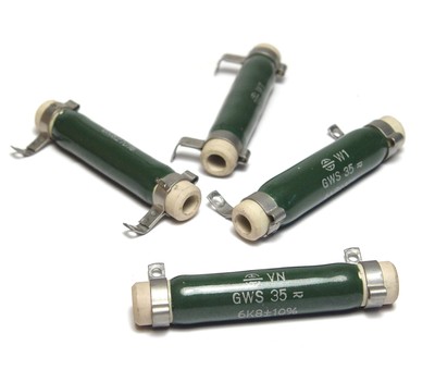 4x Draloric Draht-Widerstand 30 Ohm GWS 25 glasiert NOS 25 Watt