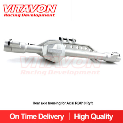 VITAVON CNC Alu Rear axle housing for Axial RBX10 Ryft 4WD Bouncer Silver