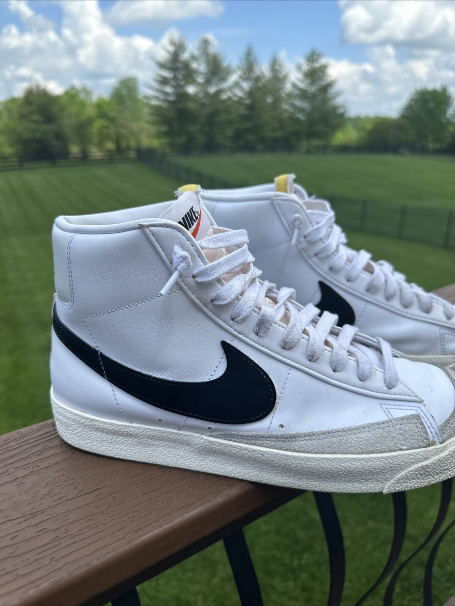 Nike Blazer Mid 77 Vintage BQ6806-100 White / Black - Size 10M | eBay
