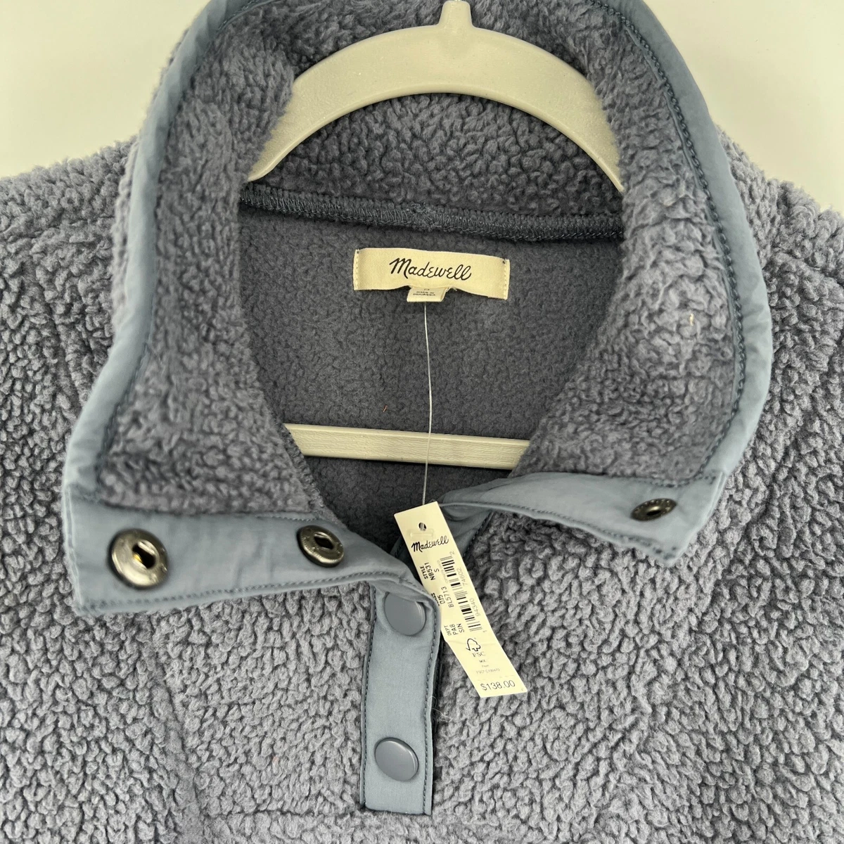 Madewell button detail sweatshirt sale