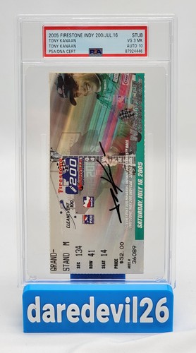 2005 Tony Kanaan signed Nashville Indy Car PSA/DNA 3 MK/10 Graded Ticket Stub - Picture 2 of 4