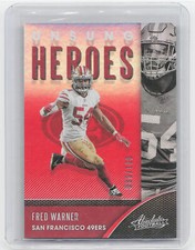 2020 Panini Absolute #UH-FW Fred Warner Unsung Heroes Spectrum Red #/100