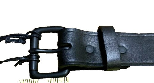 NWT Filson Double Prong Belt Black Bridle Leather Made in USA Mens