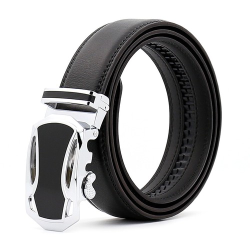 Cinturón automático de cuero auténtico para hombre 110-140 cm - Imagen 7 de 11